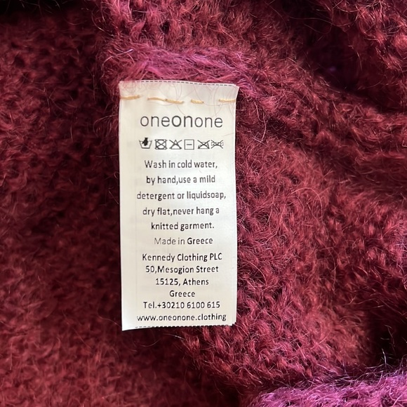 One On One Adorable Sweater in Dusty Red - Picture 6 of 6